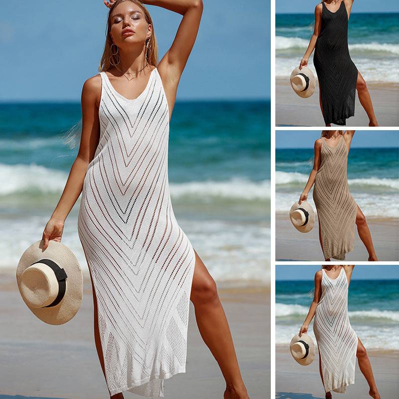 Full Length "V" Pattern Elegant CoverUp - Kameleon Swim