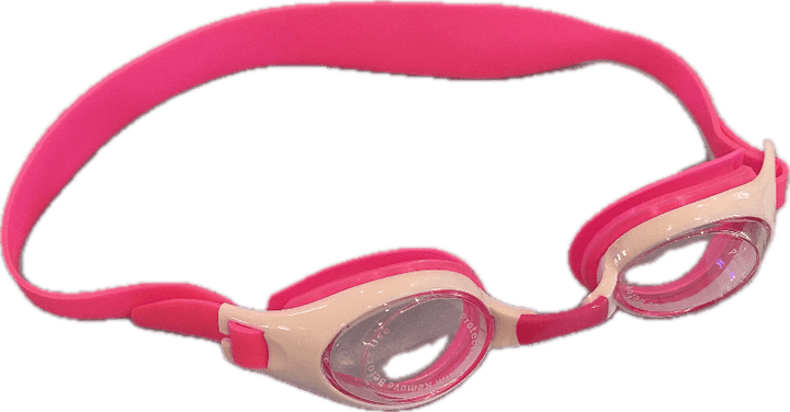 Pink kids swimming goggles for eye protection. Kameleon Swim