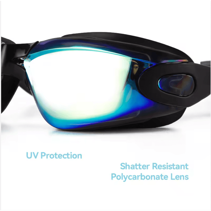 Swim goggles with polycarbonate lenses. UV protection and shatter proof. Kameleon Swim